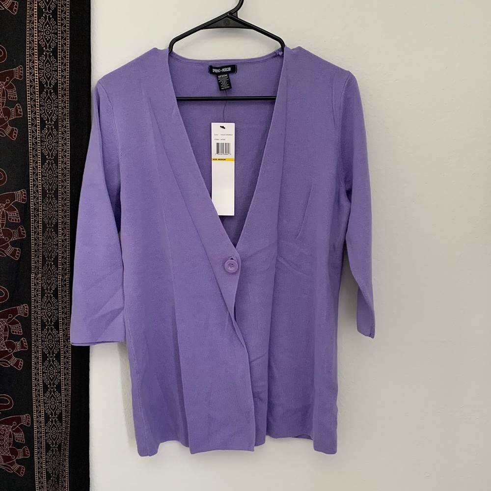 NWT purple cardigan
